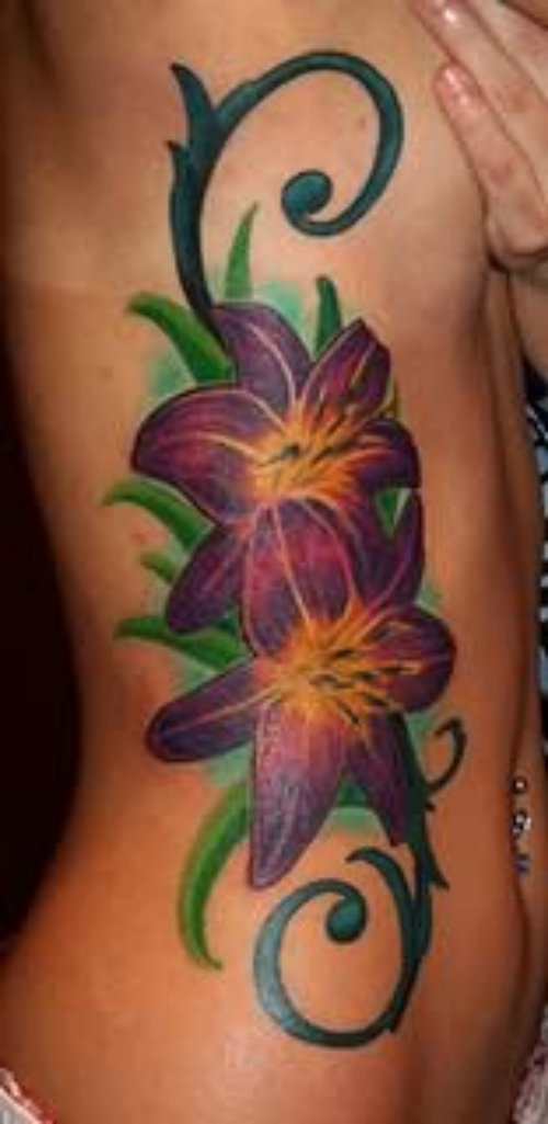 Colourfull Flowers Tattoo