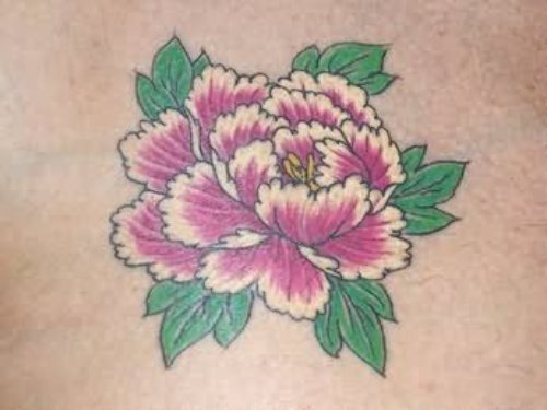 Sweet Pink Flower Tattoo