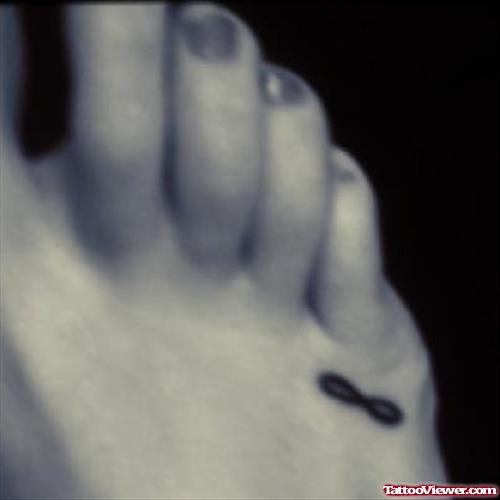 Amazing Small Infinity Symbol Foot Tattoo
