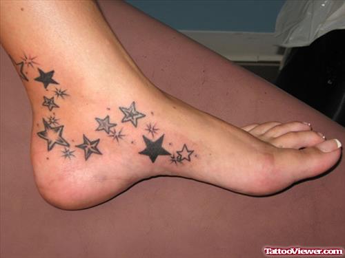 Stars Foot Tattoos