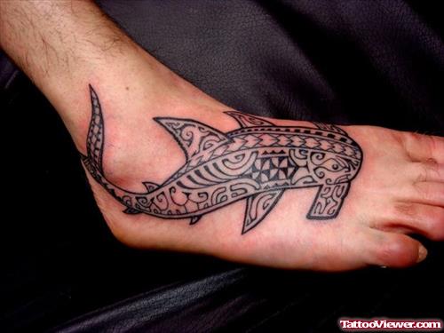 Hammerhead Shark Foot Tattoo