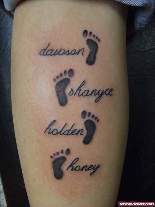 Baby Foot Prints Tattoo