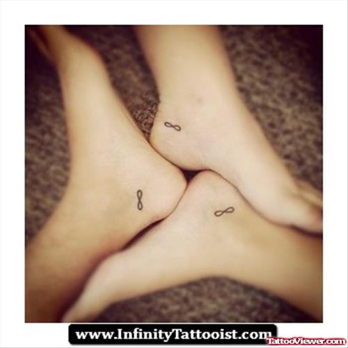 Small Infinity Symbols Foot Tattoos
