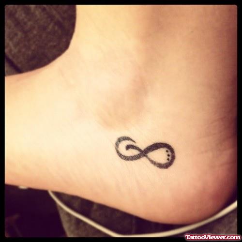 Awesome Infinity Symbol Foot Tattoo