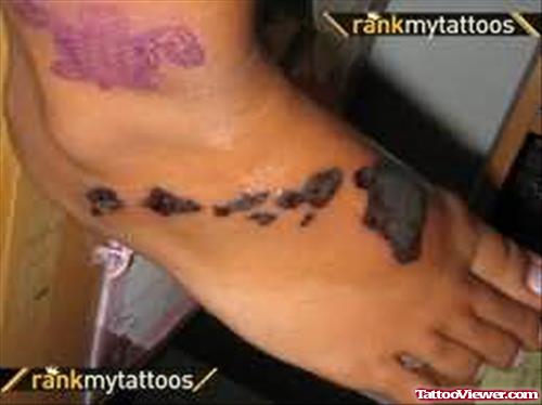 Turtle Tattoo On Foot