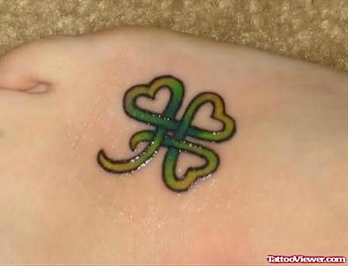 Knot Tattoo On Foot