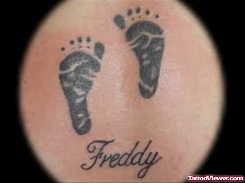 Treddy Footprints Tattoo