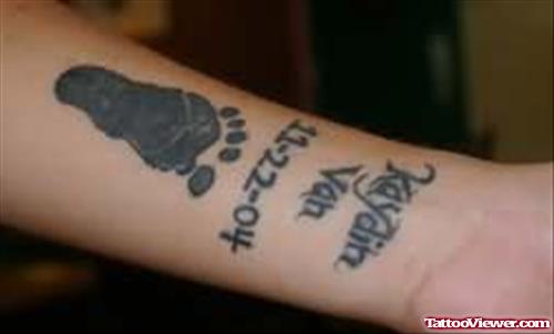 Kaydin Footprint Tattoo