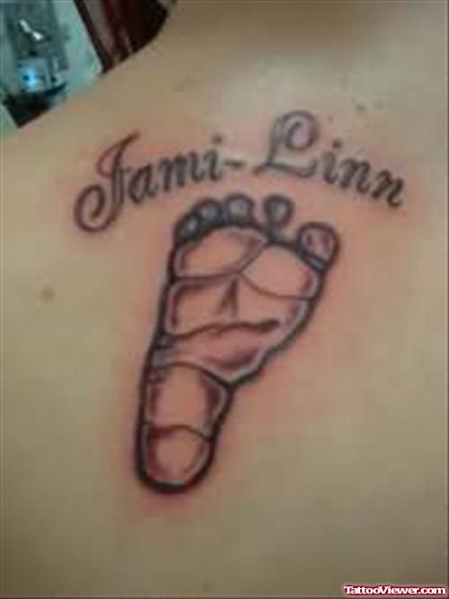 Jami Linn Foot Print Tattoo