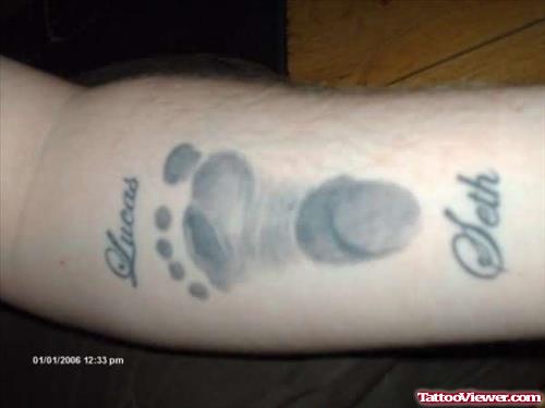 Footprint Tattoo Art