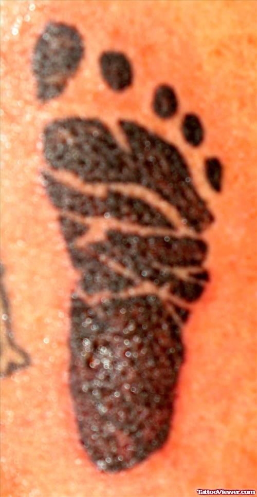 Kevins Footprint Tattoo