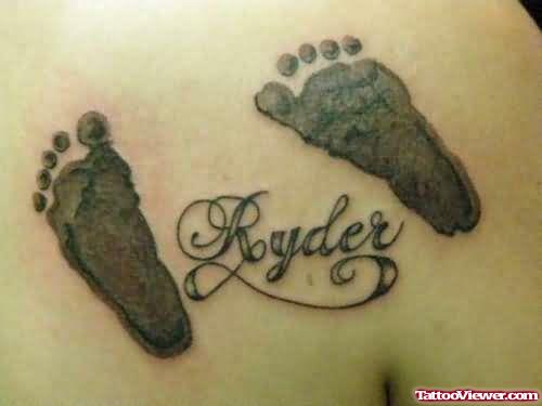 Ryder Footprints Tattoo