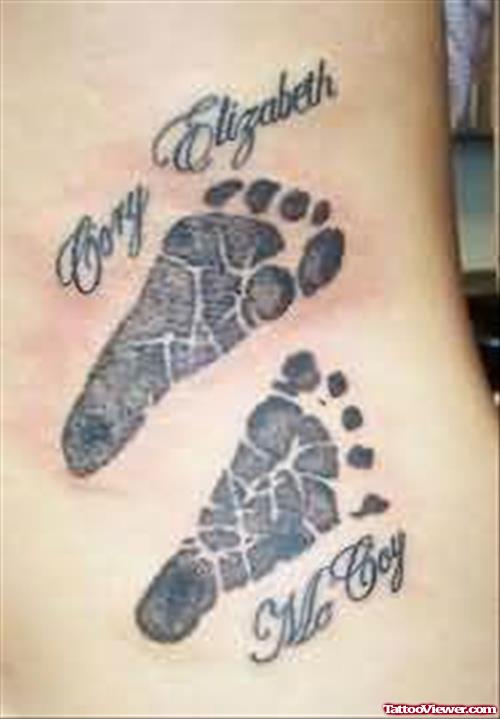 Footprint Image Tattoo