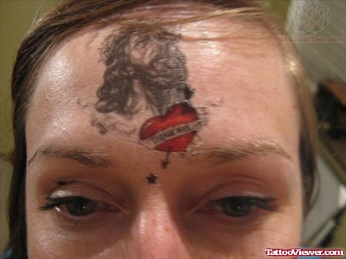 Jesus Tattoo On Forehead