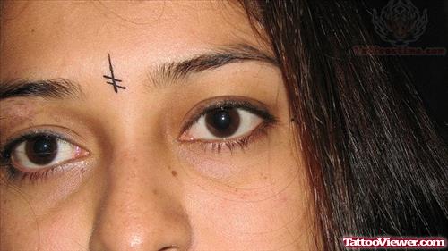 Bindi Forehead Tattoo