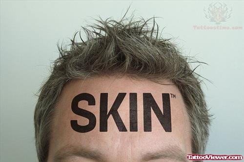 Skin Tattoo On Forehead