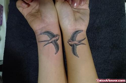 Friendship Swallow Tattoo