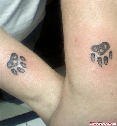 Friendship Footprint Tattoo