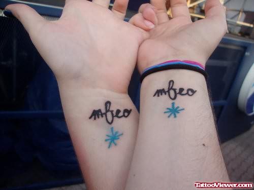 Friends Tattoo On Wrists