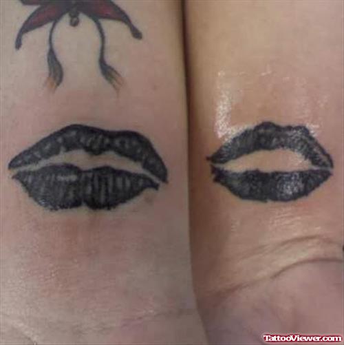 Black Lips Tattoo On Wrists