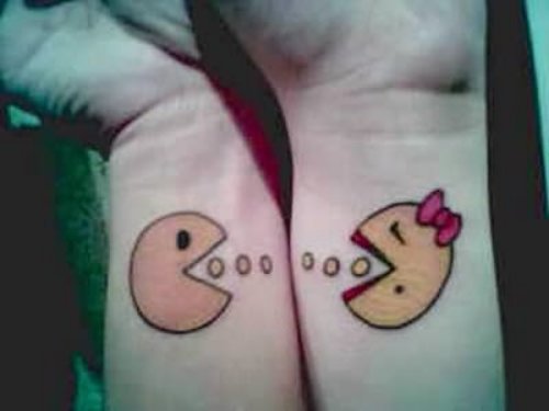 Craziest Pacman Matching Tattoos