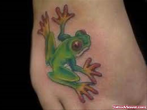 Foot Frog Tattoos
