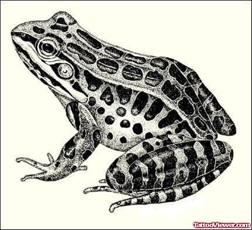 Japanese Frog Tattoo Design