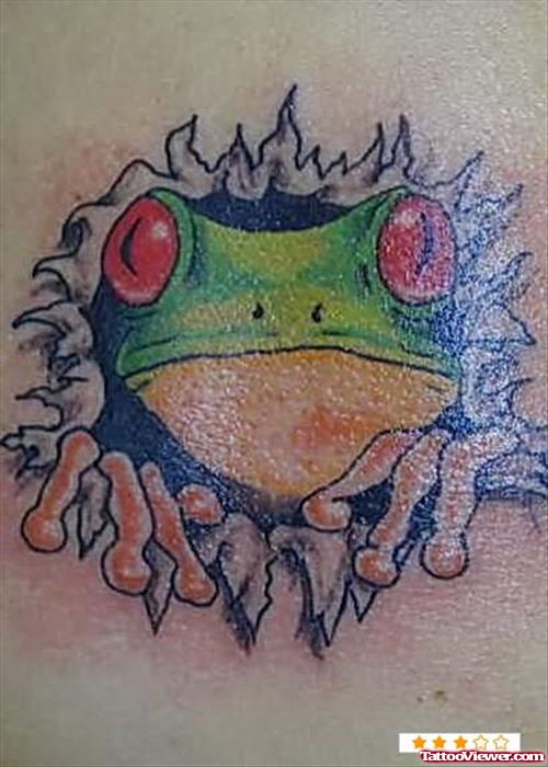 Big Eyes Frog Tattoo