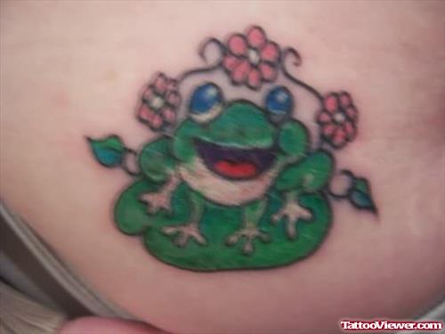 Frog Tattoo for College Girls
