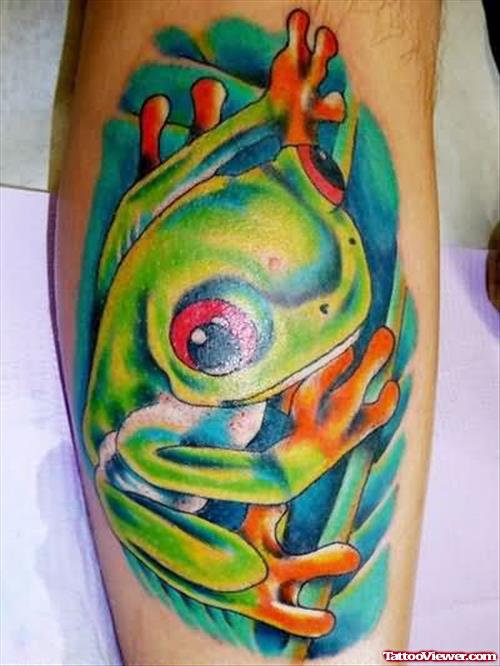 Frog Eye Ball Tattoos Design