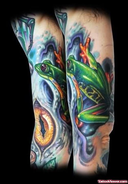 Frog Sleeve Tattoo