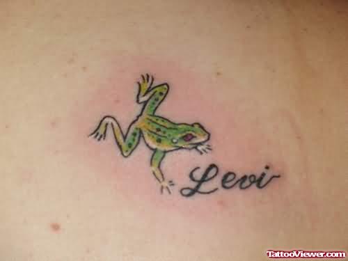 Tiny Frog Tattoo For Body Art