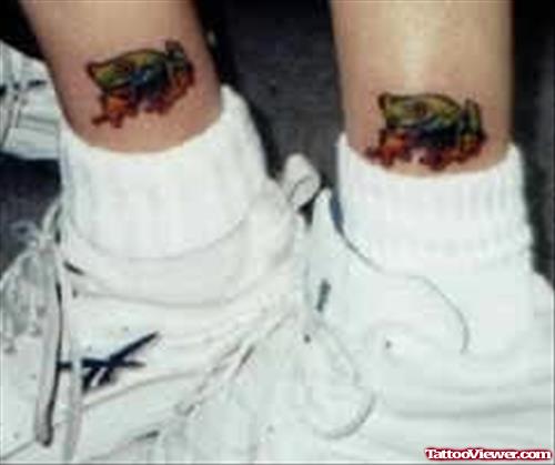 Frog Tattoos On Legs