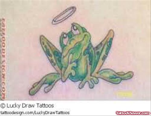 Frog Angel Tattoo Image