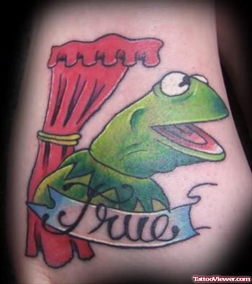 Large True Frog Tattoo