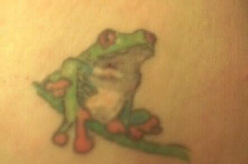 Green Frog Tattoo Art