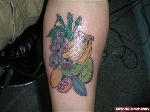 Fruits Tattoos For Arm
