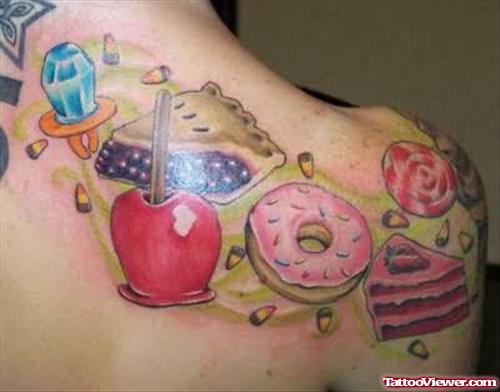 Fruits Tattoos On Back