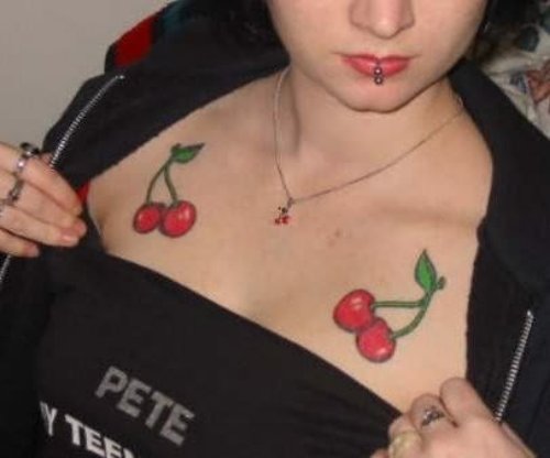 Glamorous Cherry Tattoo