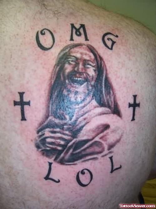 Funny Jesus Tattoo