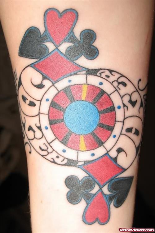 Unique Gambling Tattoo Design