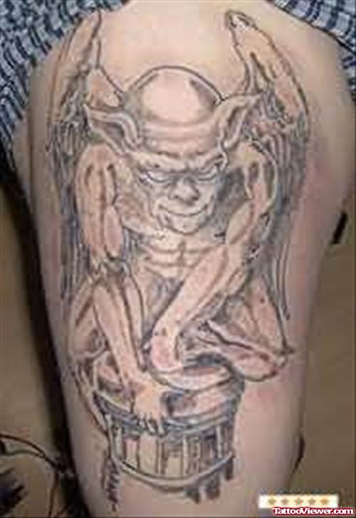 Monkey Man Gangster Tattoo