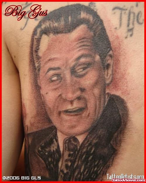 Gangsta Man Face Tattoo
