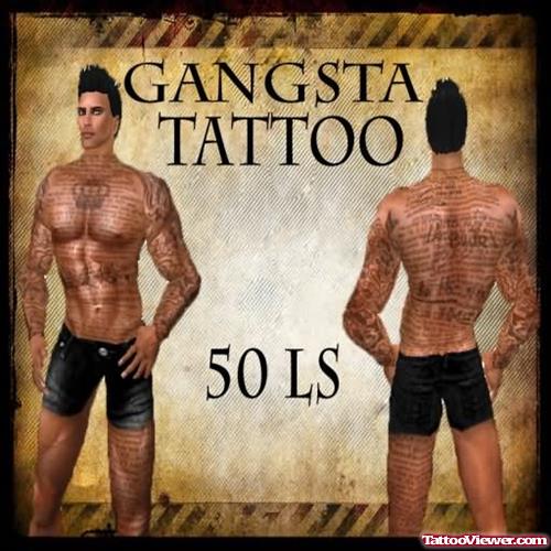 Gangsta Tattoo For Body