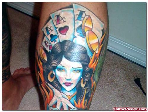 Gambling Tattoo Designs Pictures