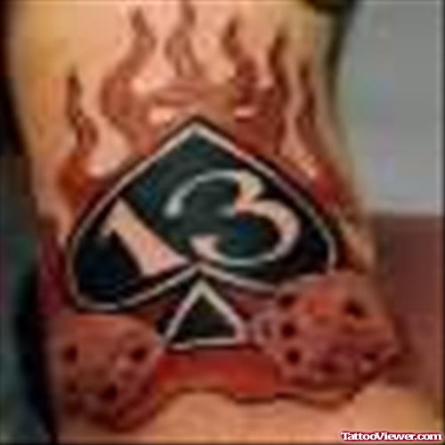 Burning Ace Tattoo