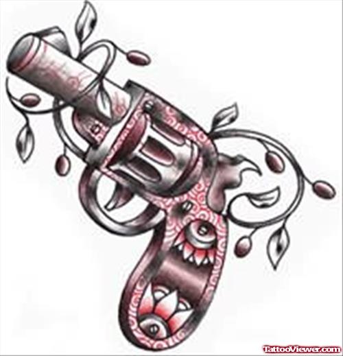 Gun Tattoo Sample