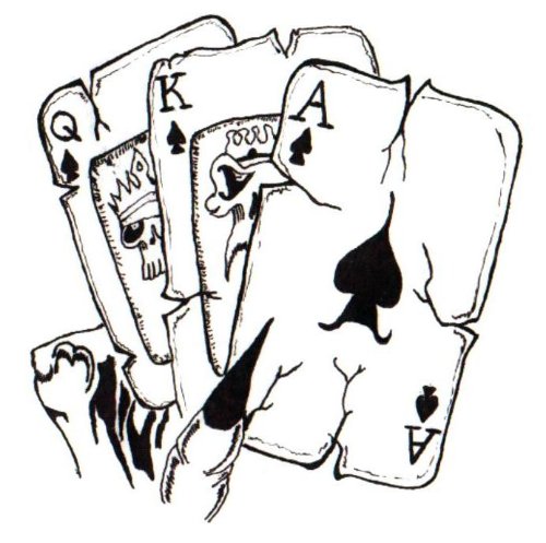 Devil Cards Gambling Tattoo Design