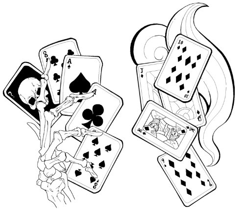 Gambling Cards Tattoos Designs