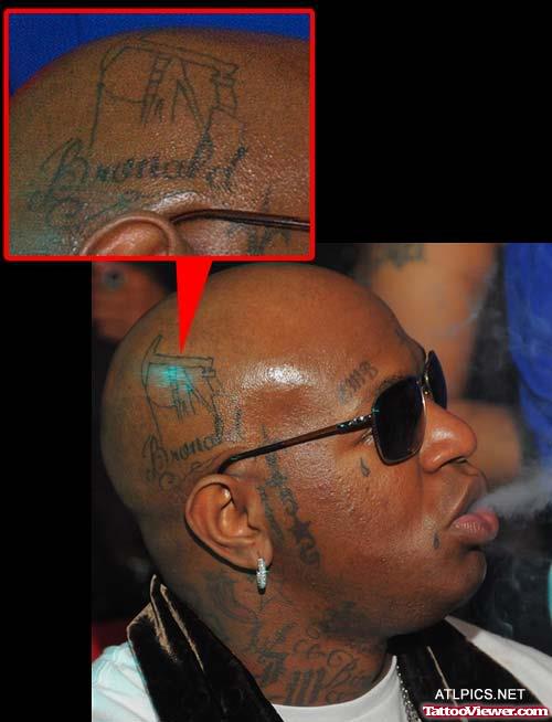 Grey Ink Celebrity Gangsta Tattoo